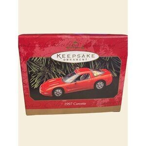 Hallmark Keepsake Ornament 1997 Corvette Torch Red Collectible Car